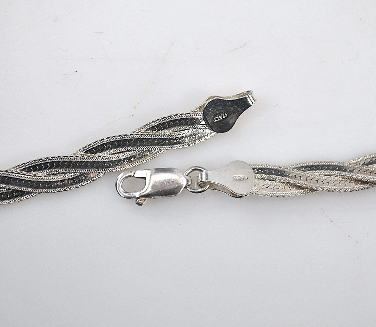 925 Italy Braided Necklace