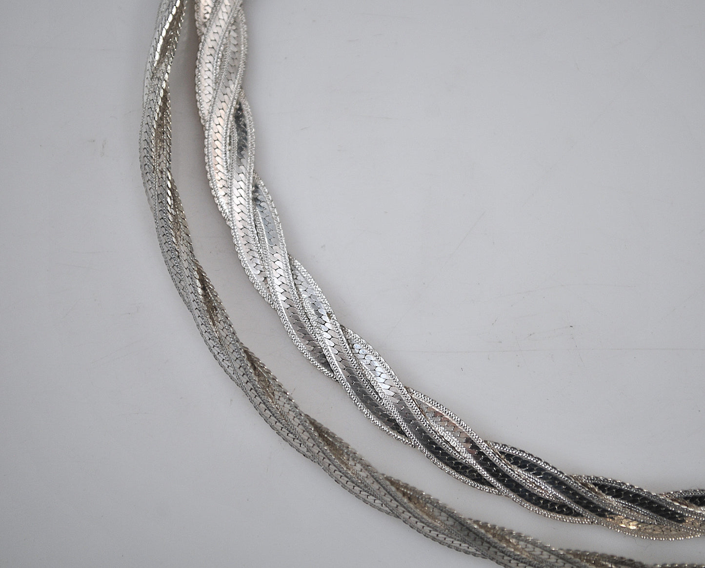 925 Italy Braided Necklace