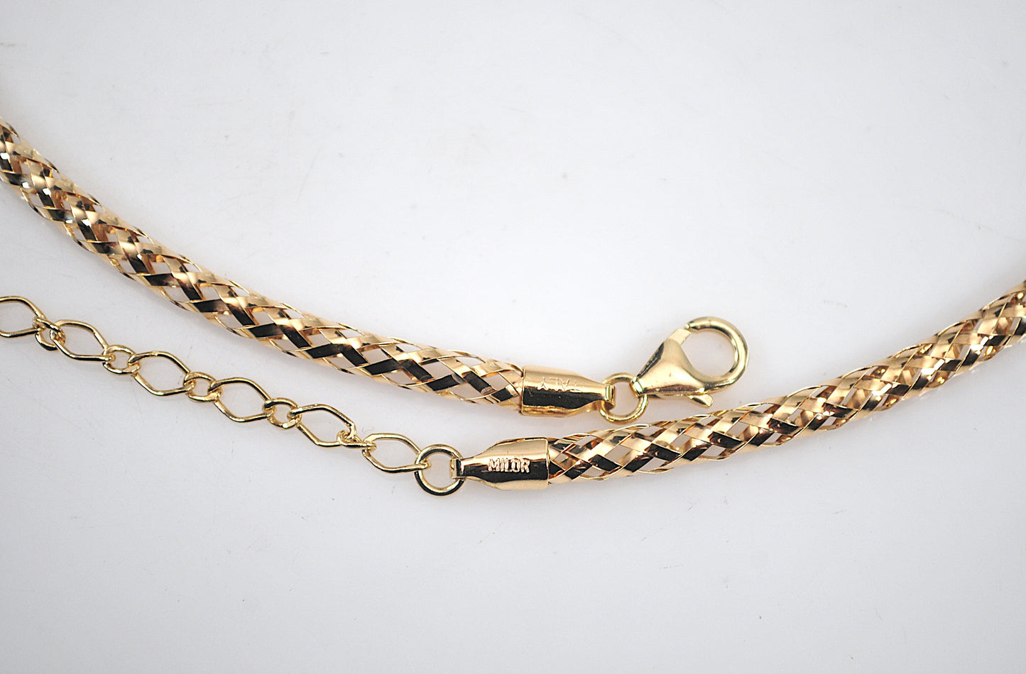 Milor 14K Gold Mesh Necklace