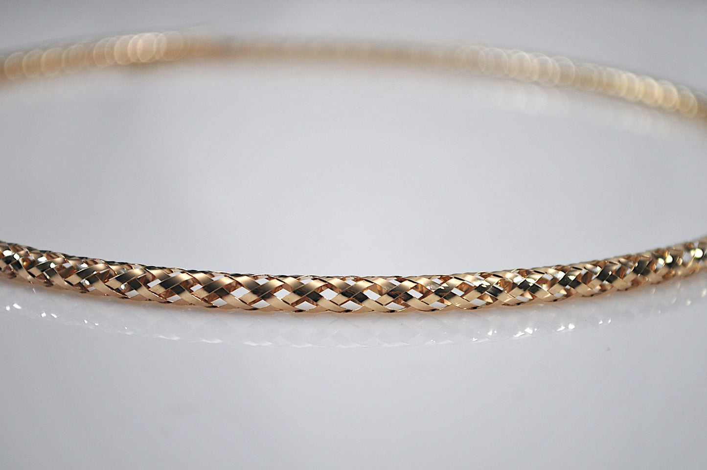 Milor 14K Gold Mesh Necklace