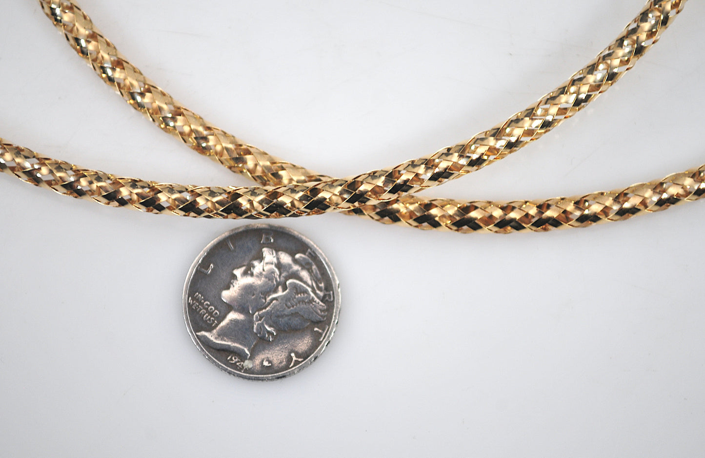 Milor 14K Gold Mesh Necklace