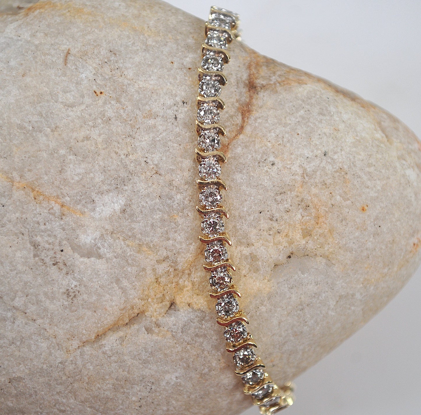 14K Gold 2ct tw Diamond Tennis Bracelet