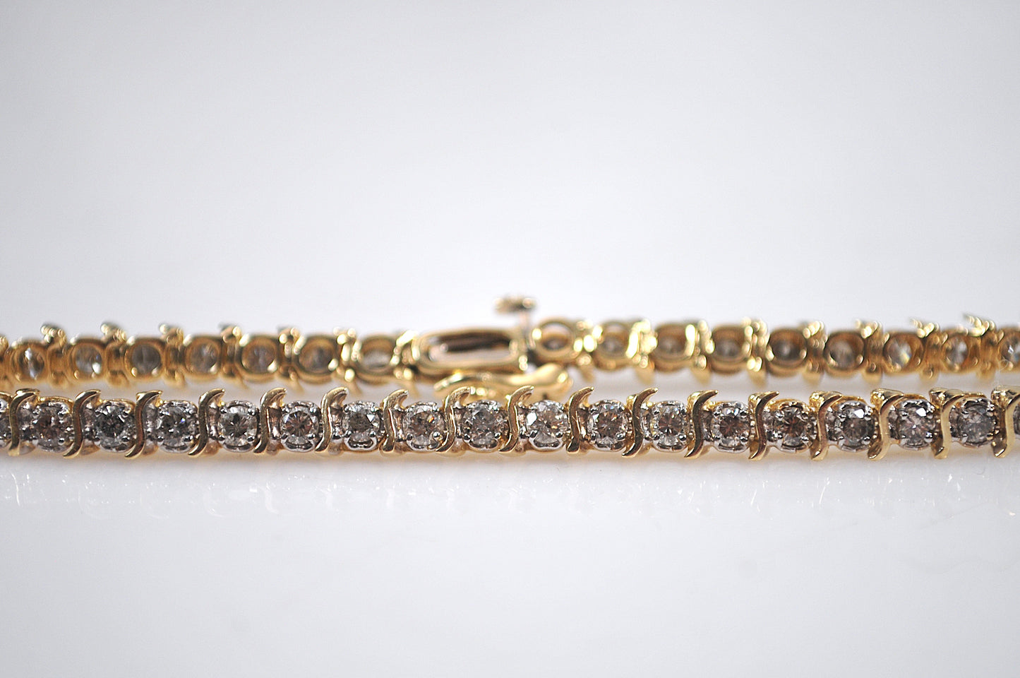 14K Gold 2ct tw Diamond Tennis Bracelet