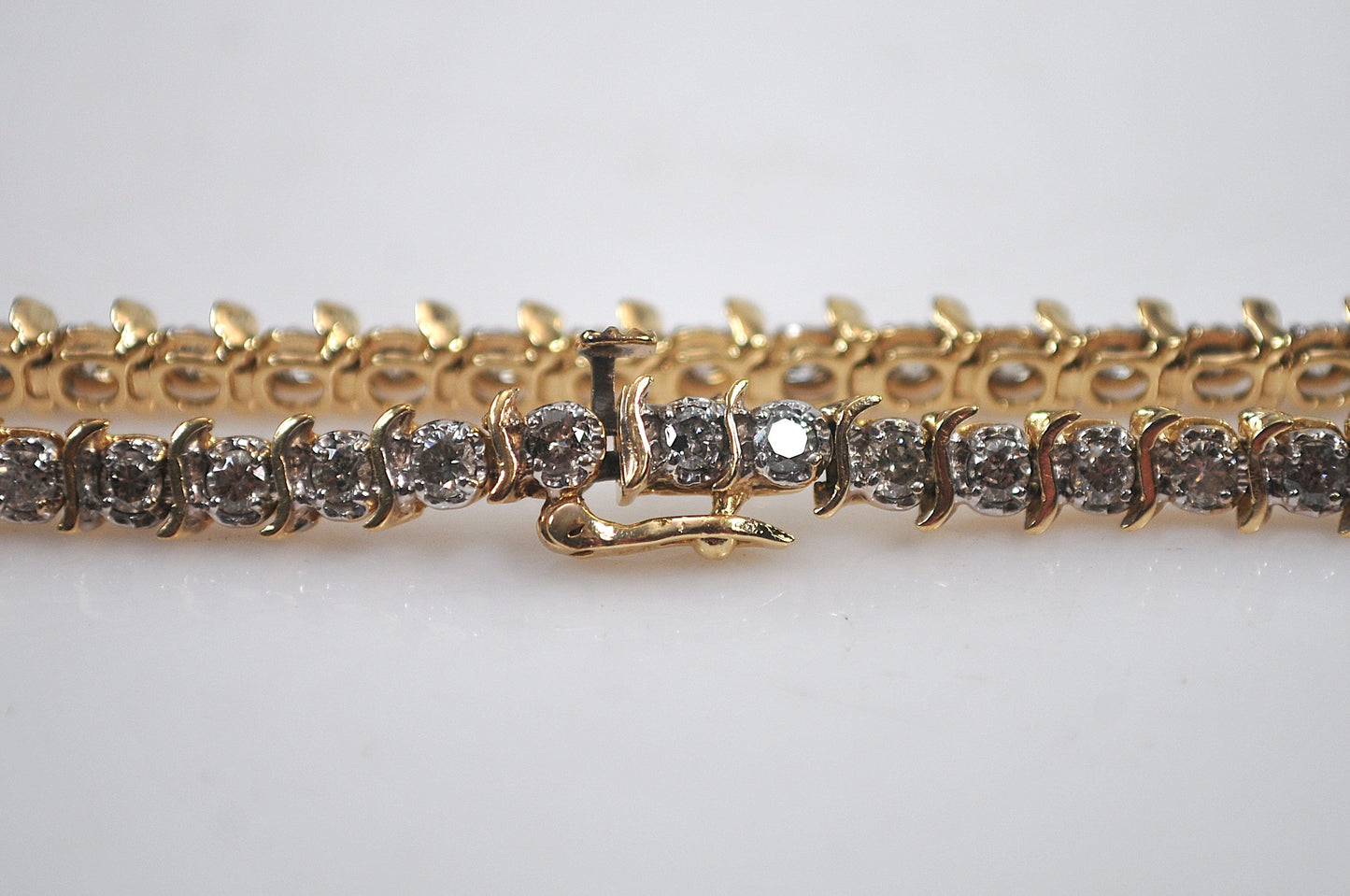 14K Gold 2ct tw Diamond Tennis Bracelet