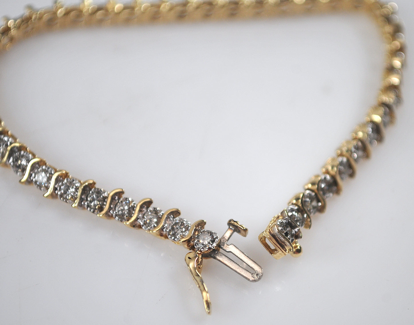 14K Gold 2ct tw Diamond Tennis Bracelet