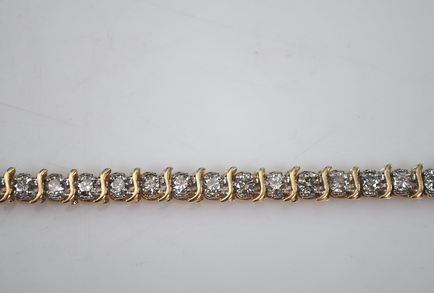 14K Gold 2ct tw Diamond Tennis Bracelet