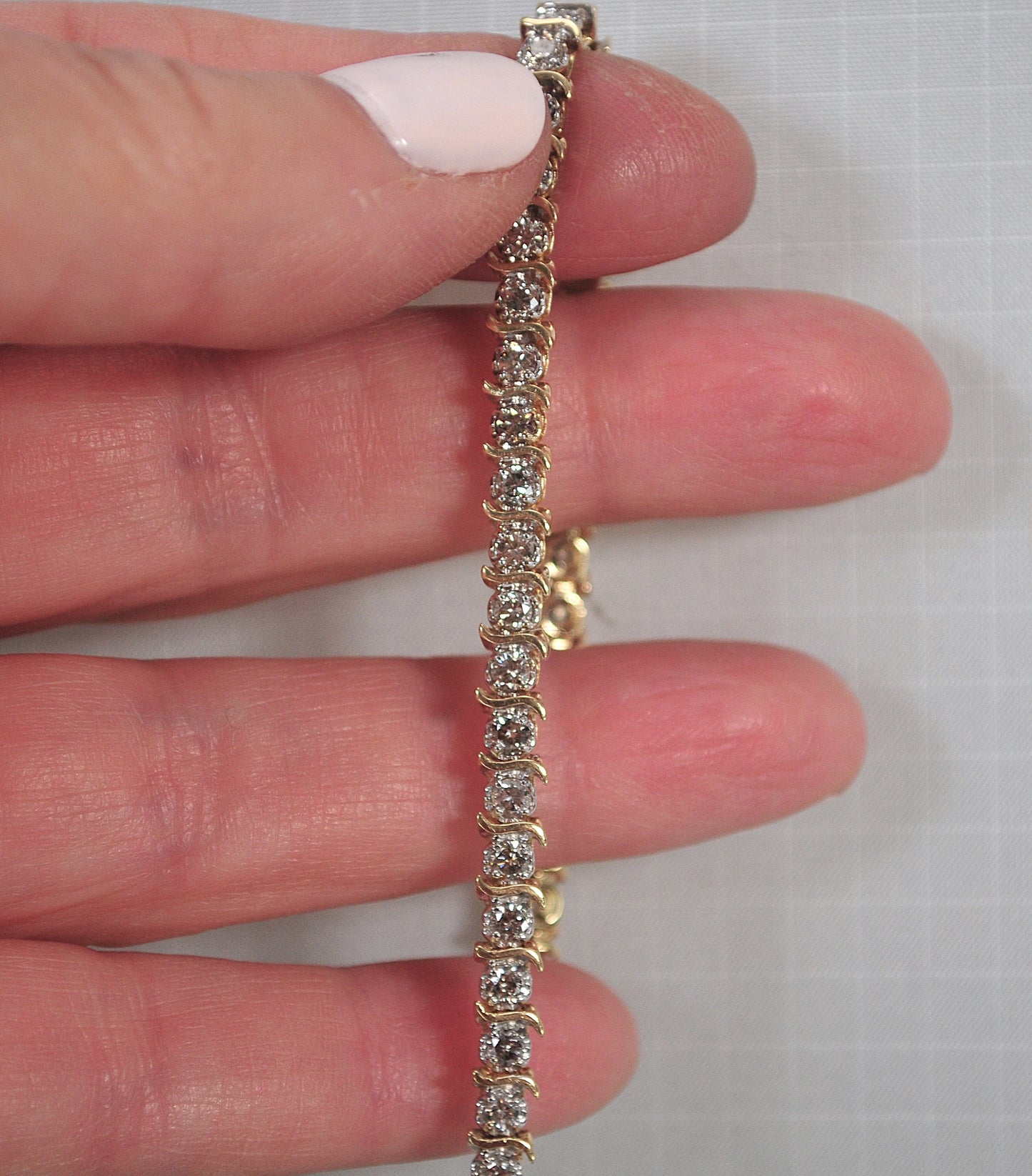 14K Gold 2ct tw Diamond Tennis Bracelet