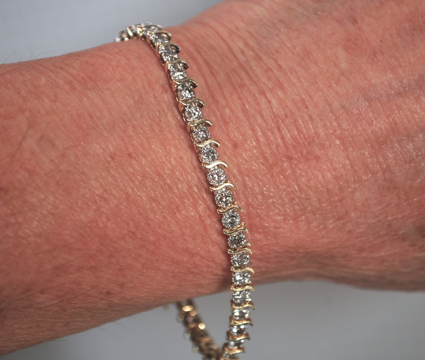 14K Gold 2ct tw Diamond Tennis Bracelet