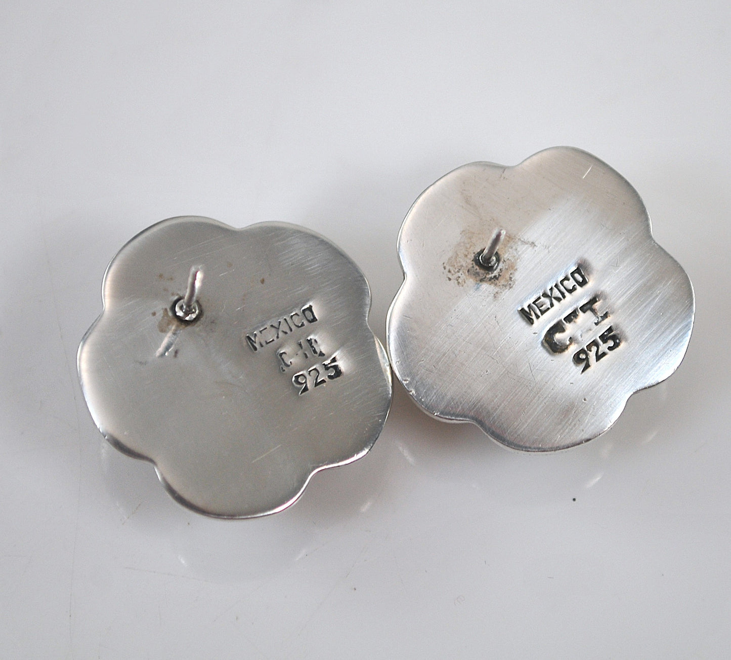 Designer Sterling Silver Flower Earring