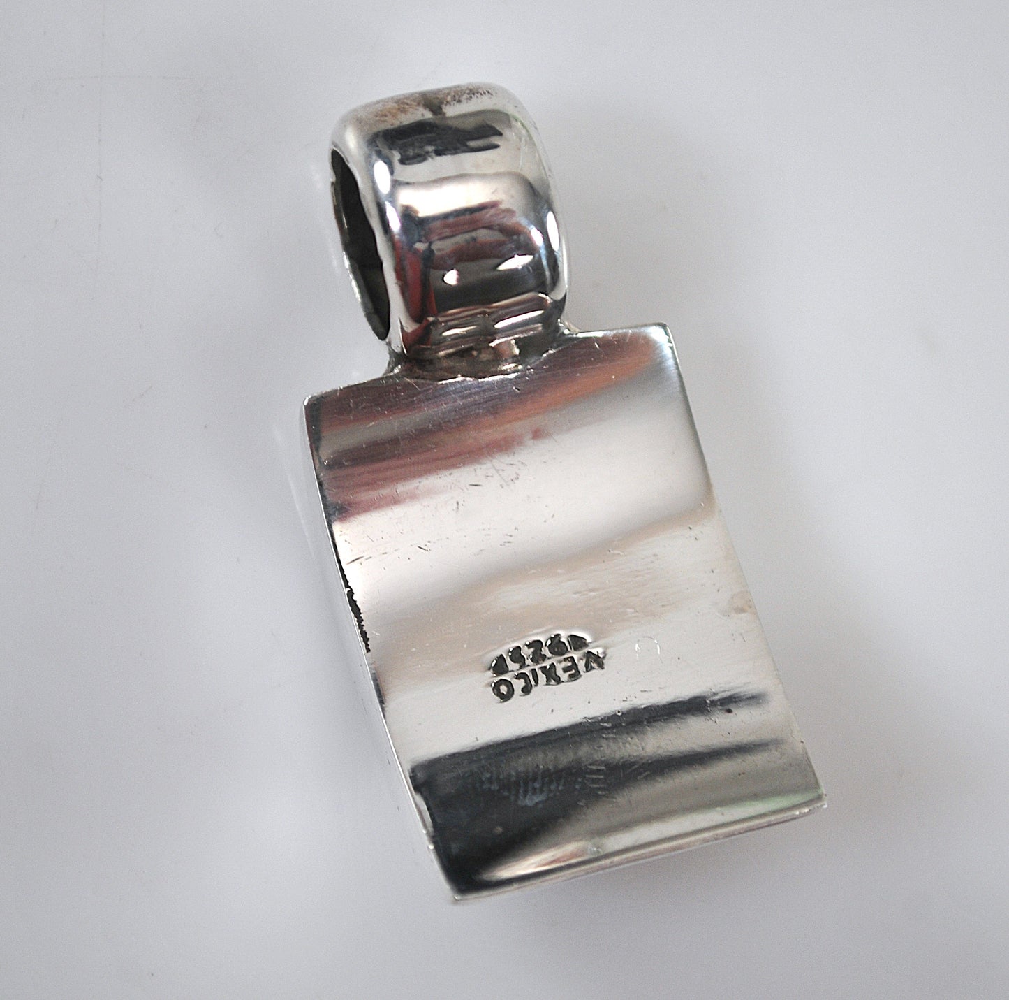 Chunky Sterling Silver Black Onyx Pendant