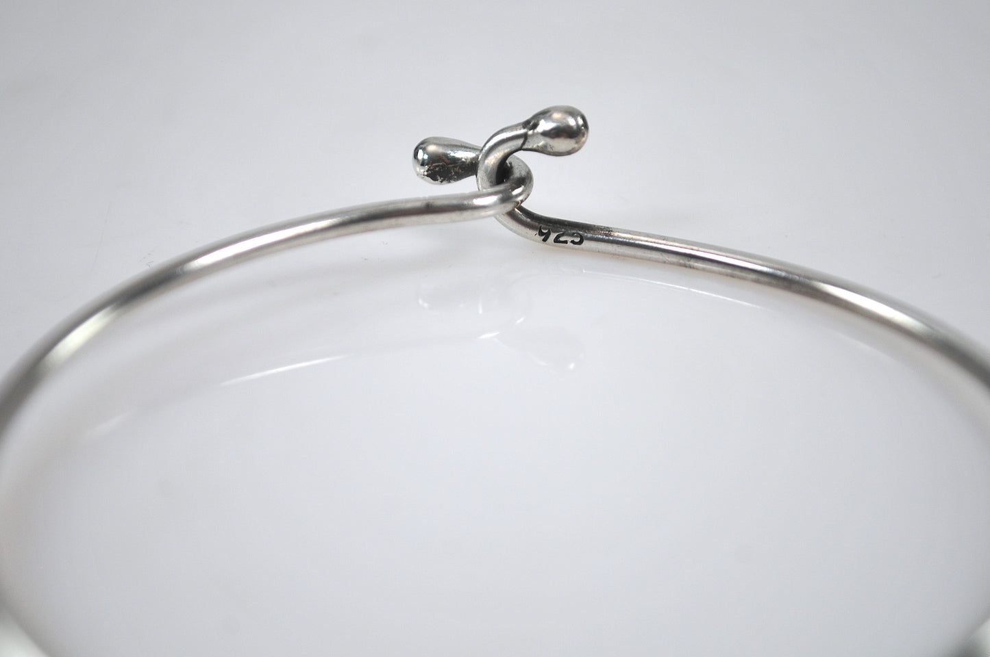 Sterling Silver Wire Ball Hook Bracelet