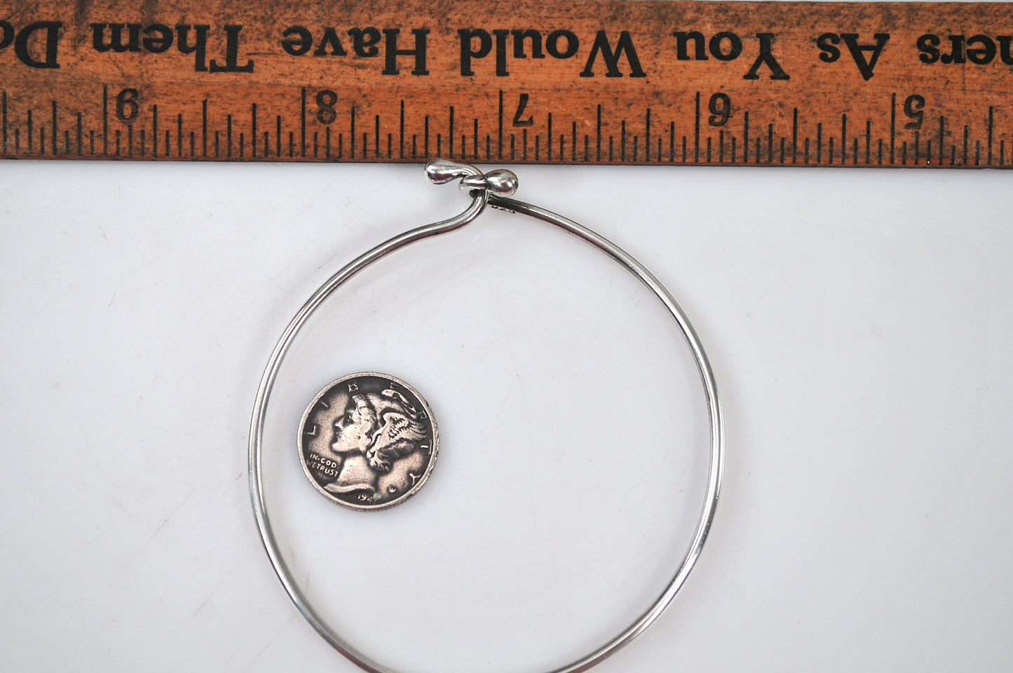 Sterling Silver Wire Ball Hook Bracelet