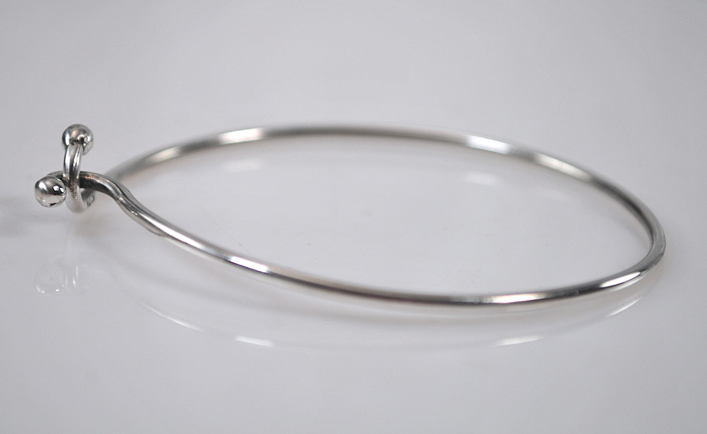 Sterling Silver Wire Ball Hook Bracelet