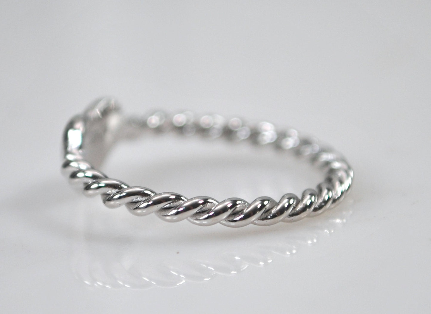 Signed 925 Sterling Silver Heart Ring