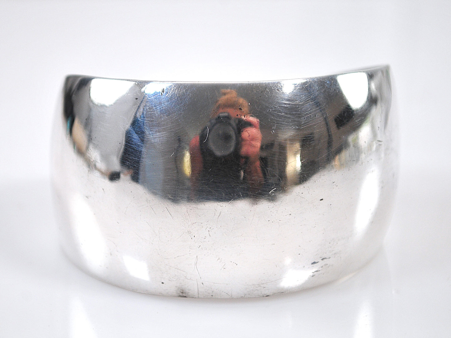 Wide Celia Sebiri Sterling Silver Cuff Bracelet