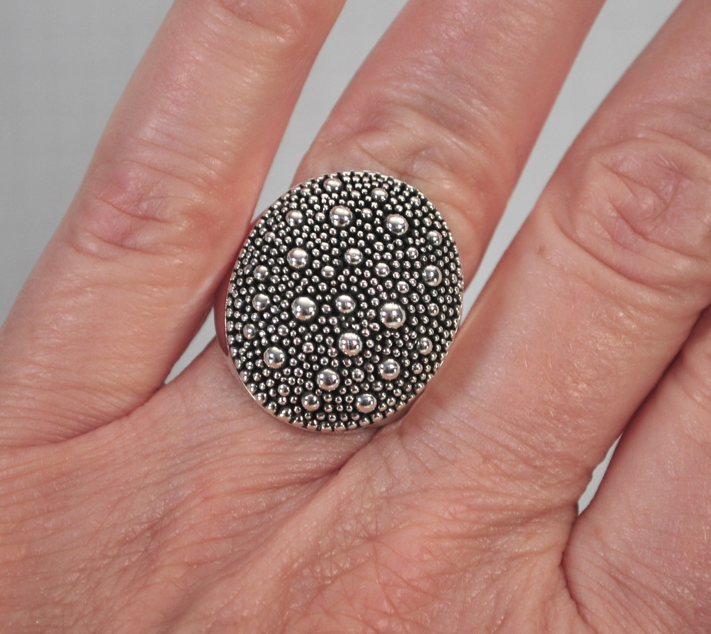 Michael Dawkins 925 Starry Night Dome Ring