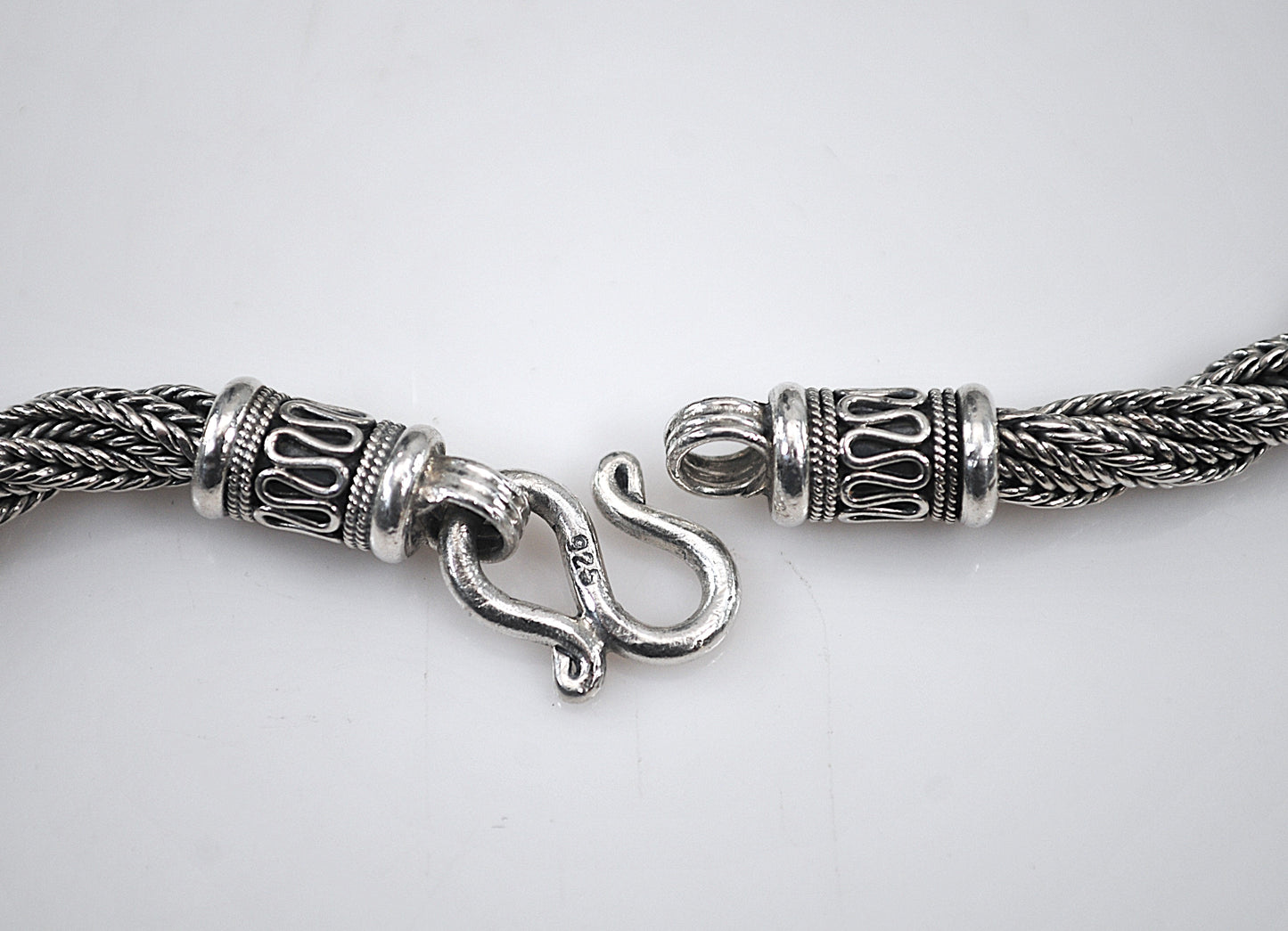 925 Heavy Twisted Multi-Strand Wheat Choker Necklace