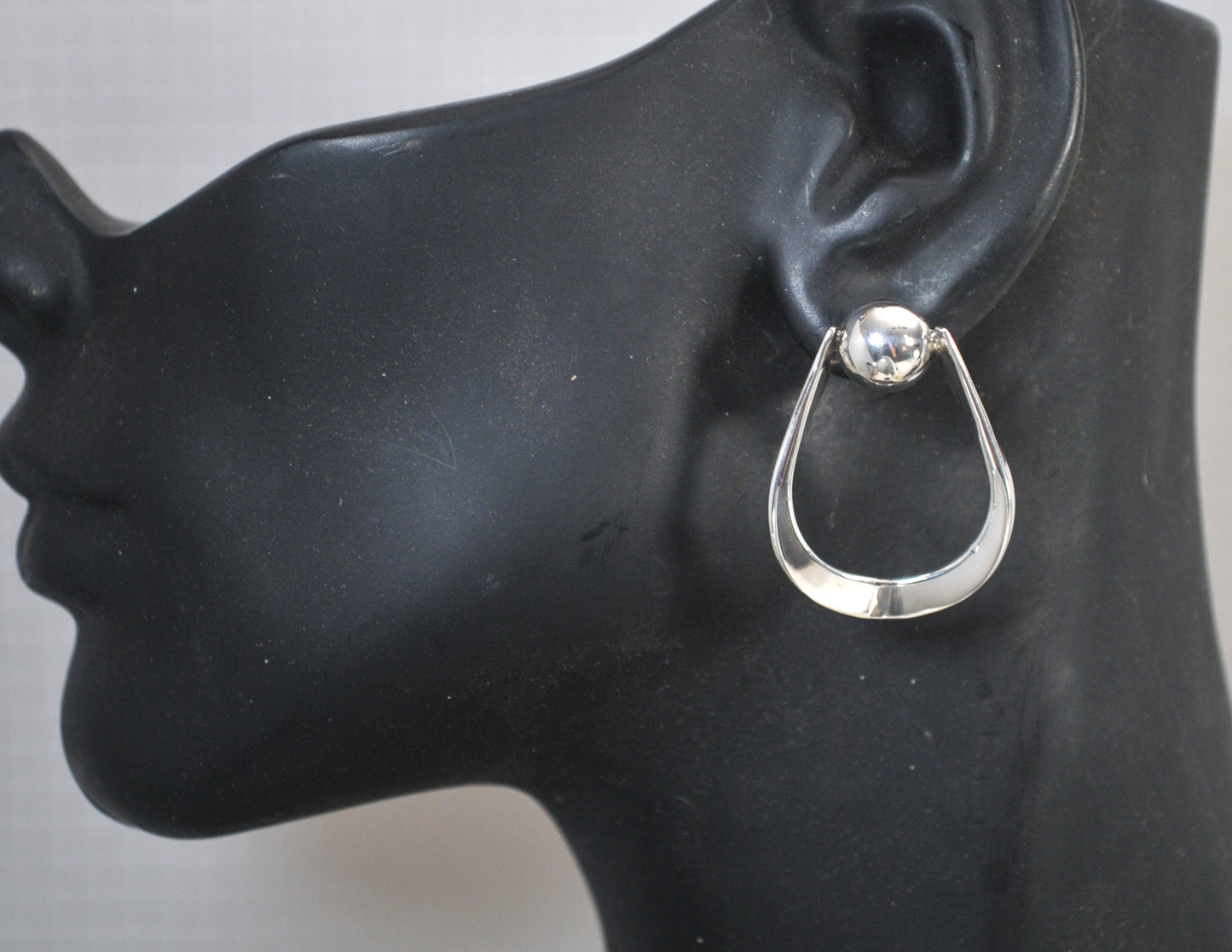 Large Taxco Sterling Silver Earrings