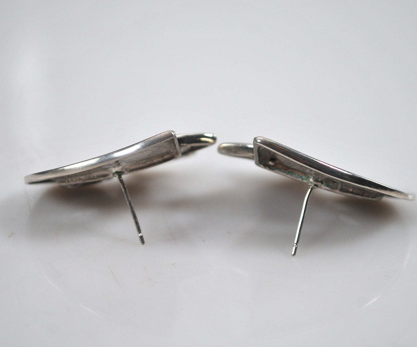 MWS 925 Sterling Silver Modernist Earrings