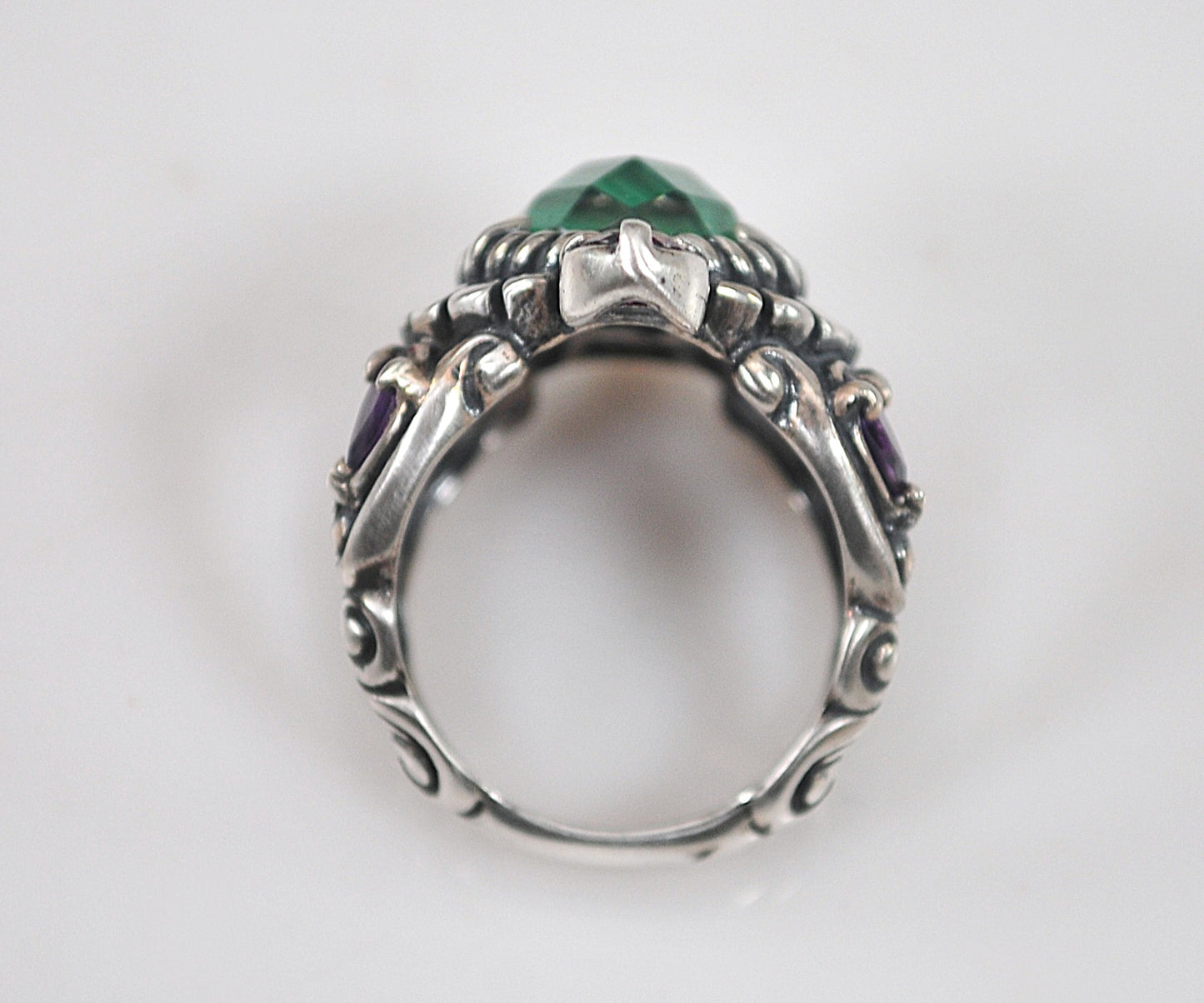 Relios Carolyn Pollack Sterling Silver Gemstone Turtle Ring