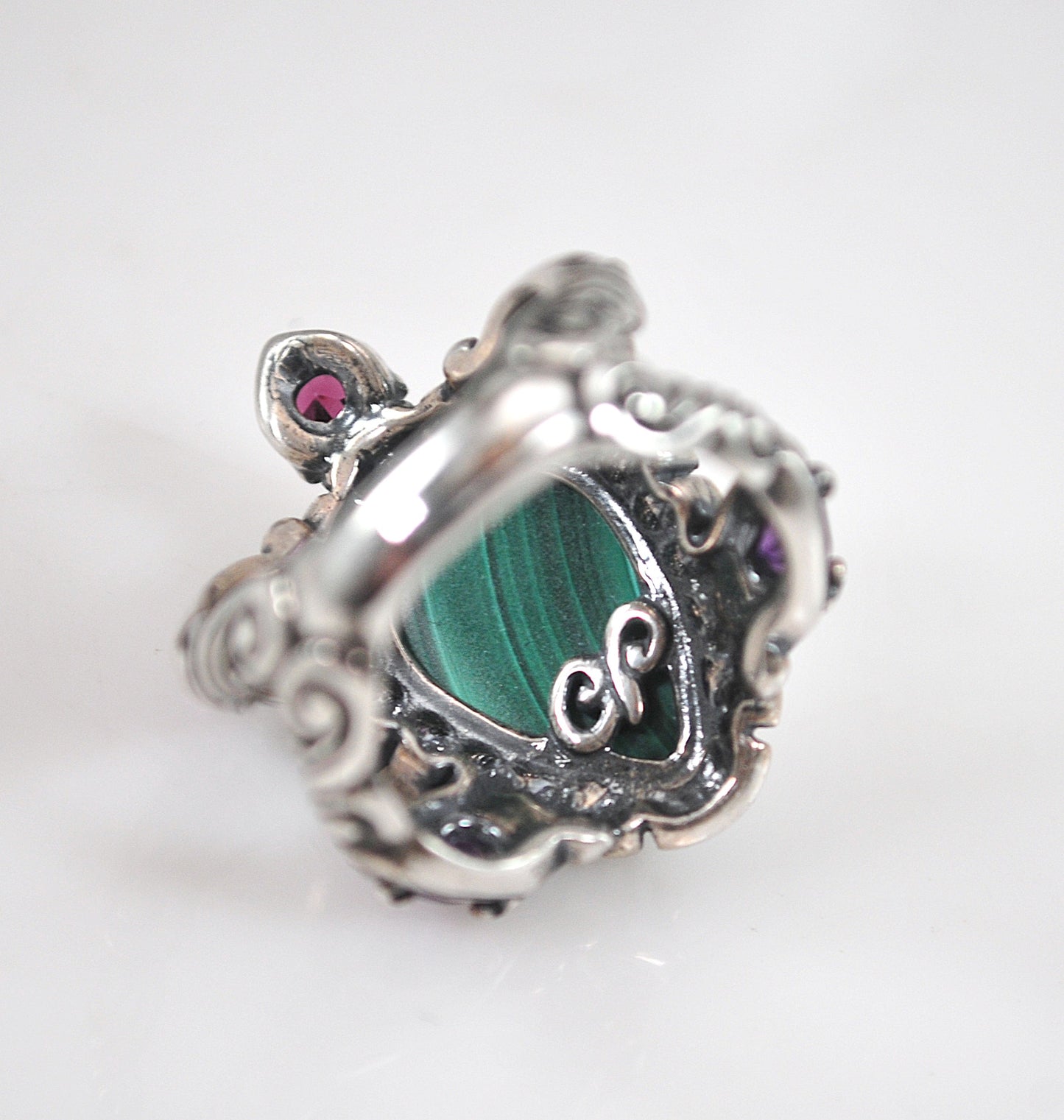 Relios Carolyn Pollack Sterling Silver Gemstone Turtle Ring