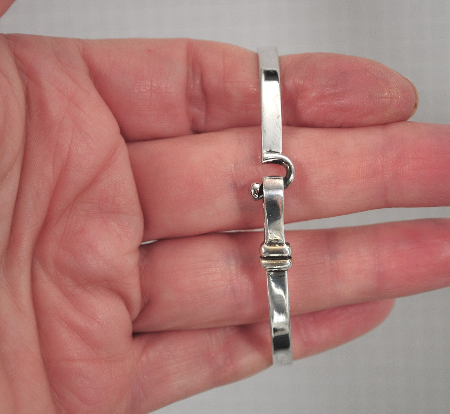 Sterling Silver Hook Bracelet