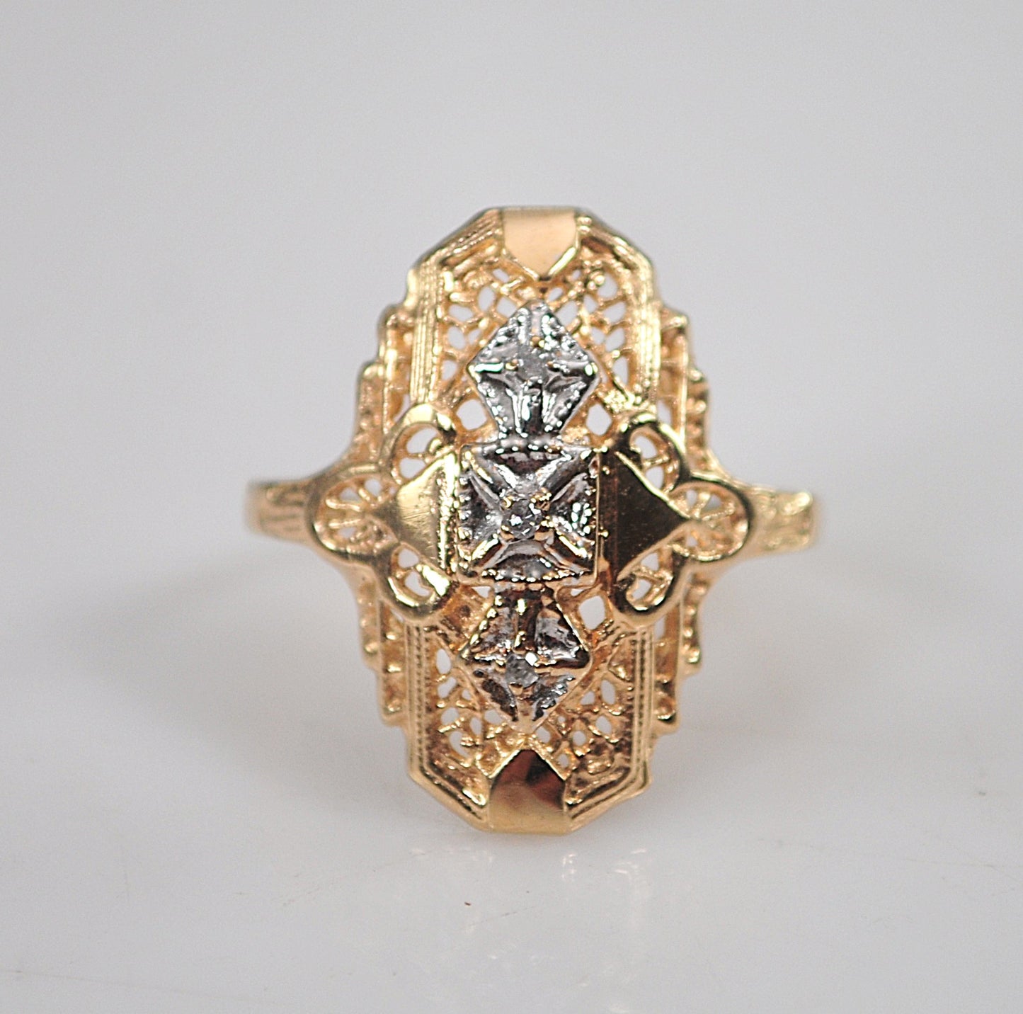 10K Gold Diamond Ring