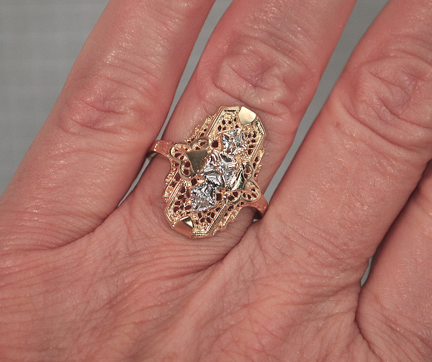 10K Gold Diamond Ring