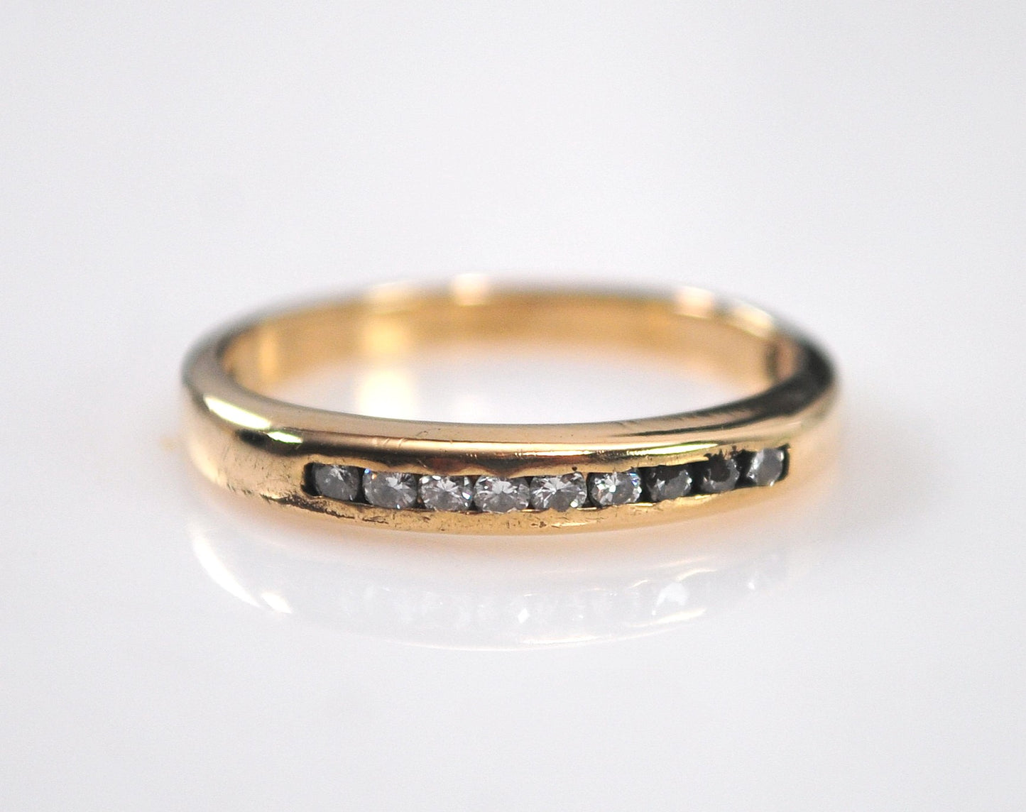 Vintage 14K Gold Diamond Band Ring
