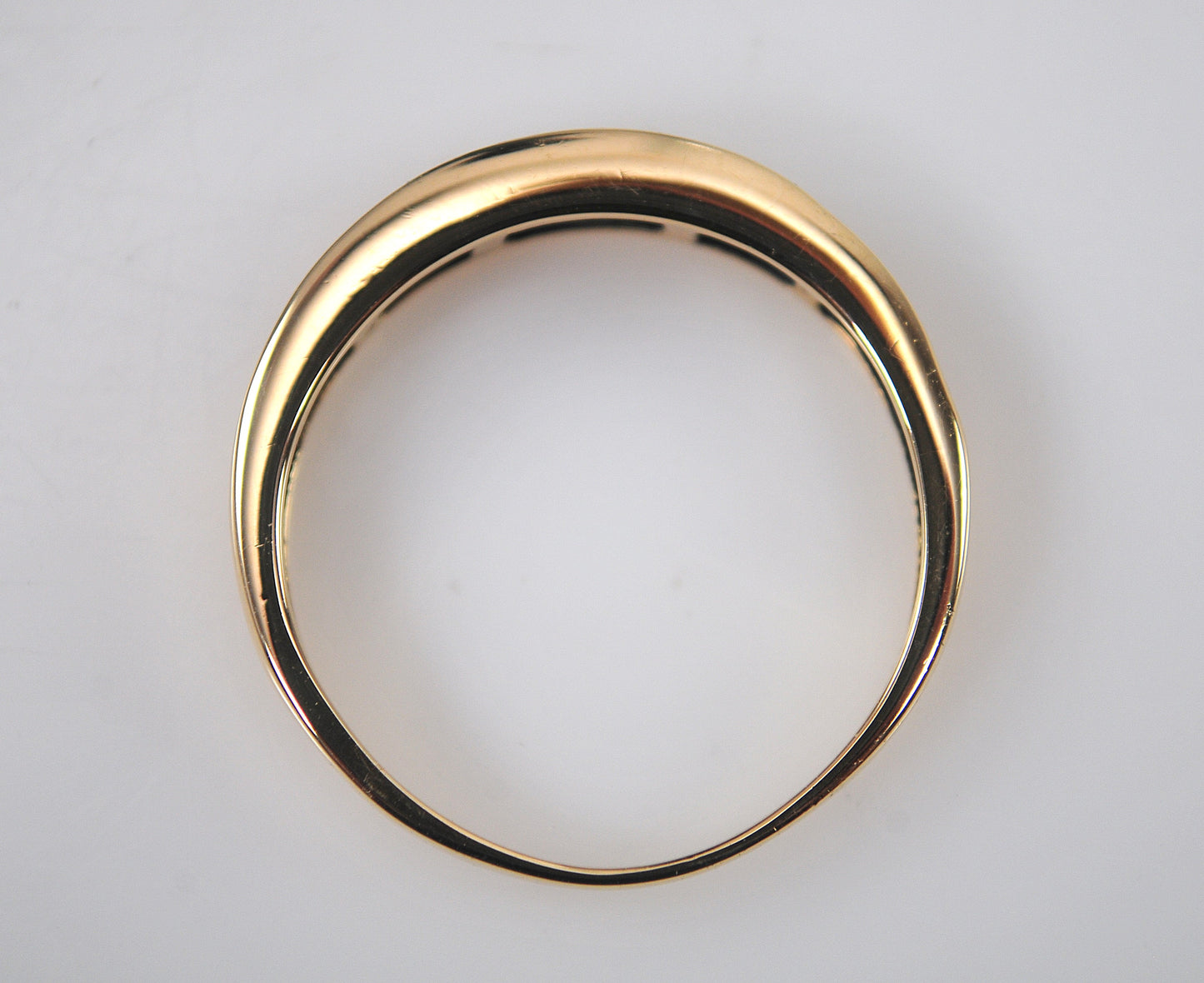 14K Gold Sapphire Band Ring