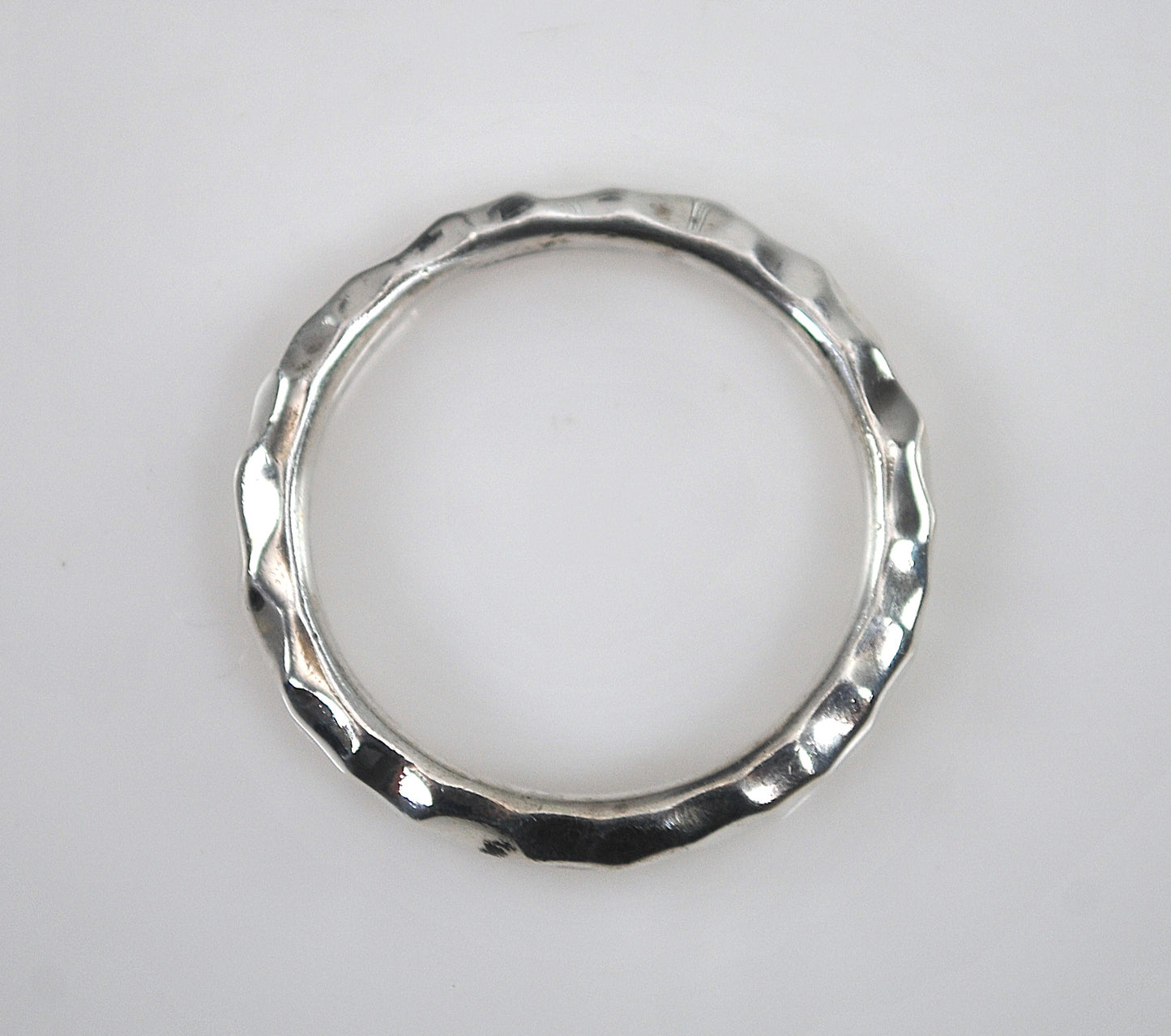 Michael Dawkins 925 Hammered Band Ring