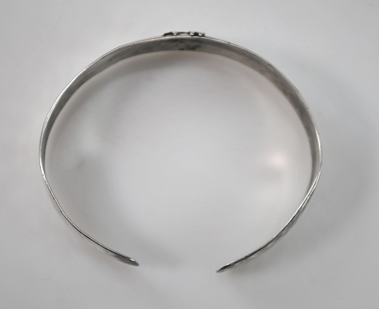 Handmade Sterling Silver Hammered Cuff Bracelet