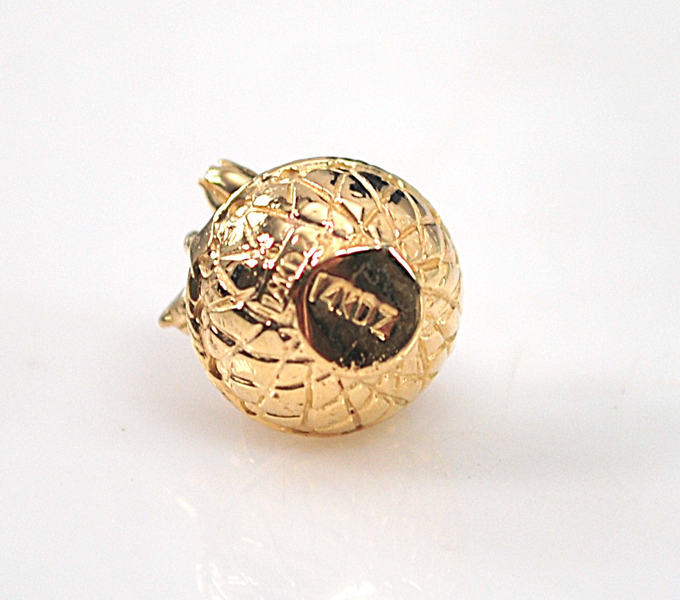 SMALL Signed 14K Tulip Basket Charm or Pendant