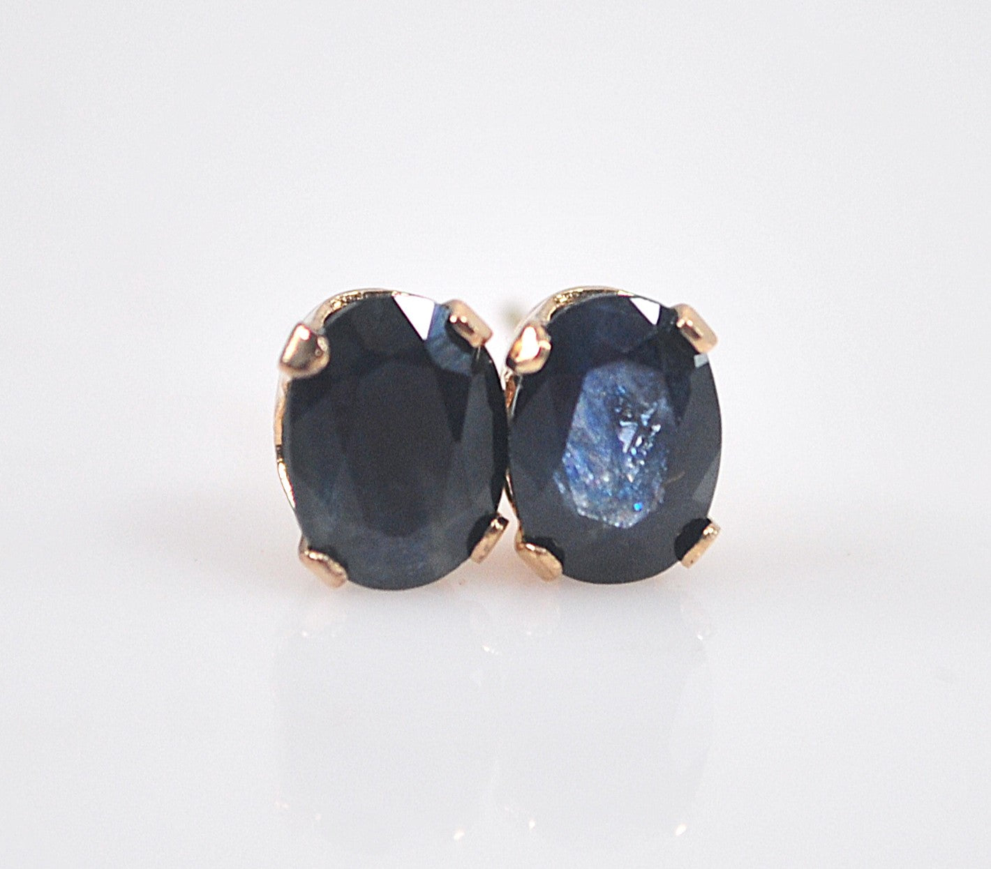 Town & Country 10K Gold Sapphire Stud Earrings