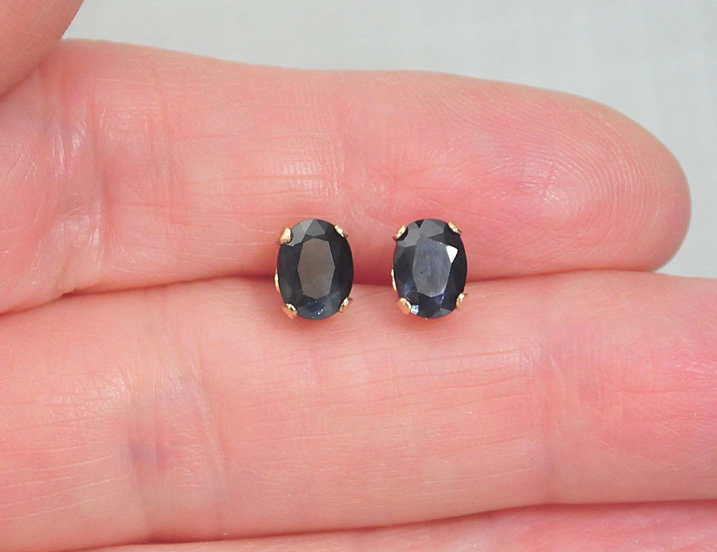 Town & Country 10K Gold Sapphire Stud Earrings