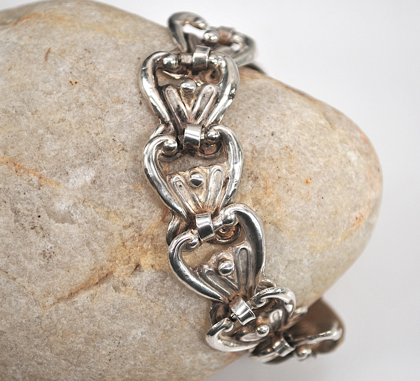 Old Mexico Sterling Silver Link Bracelet