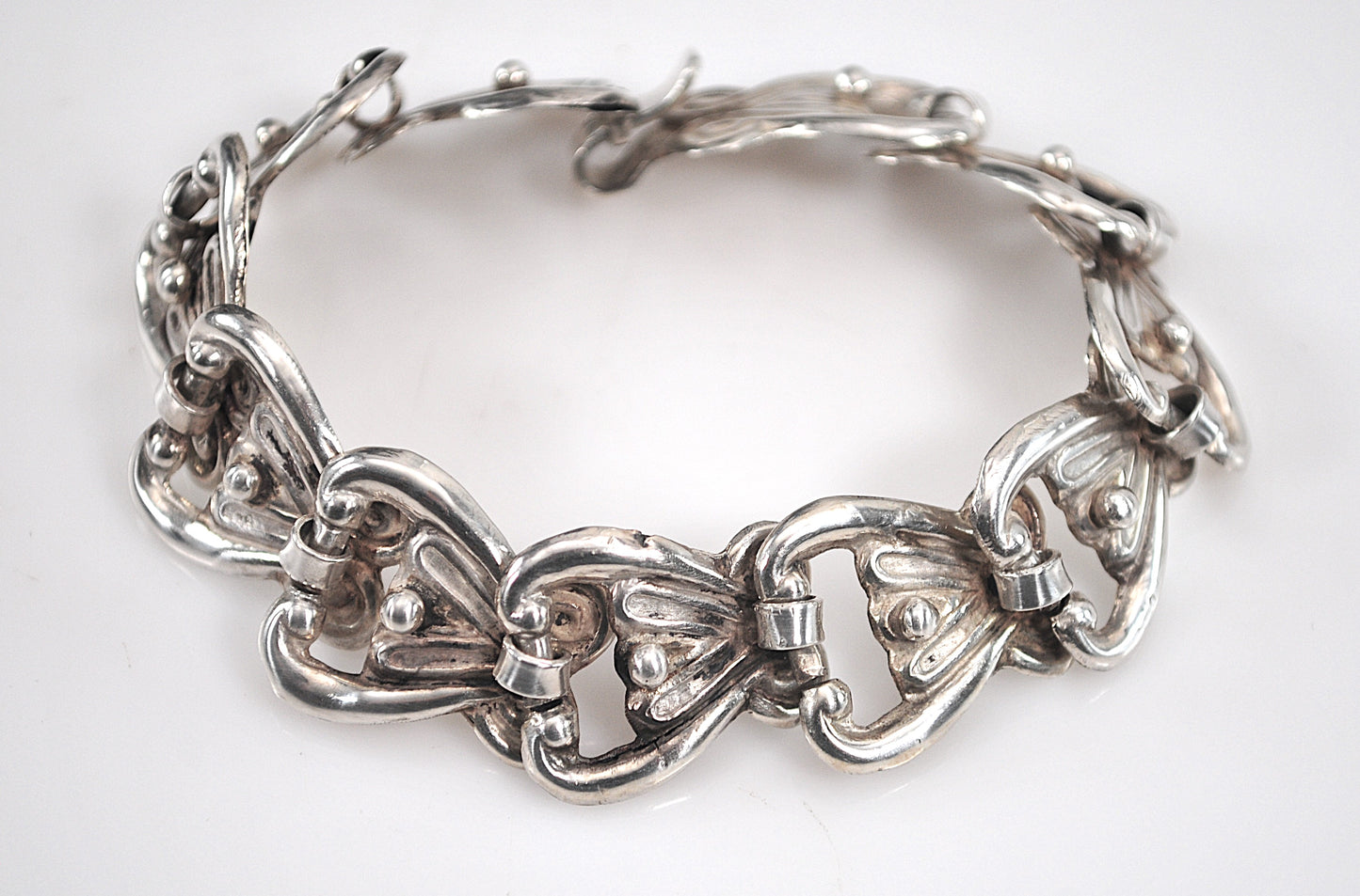 Old Mexico Sterling Silver Link Bracelet