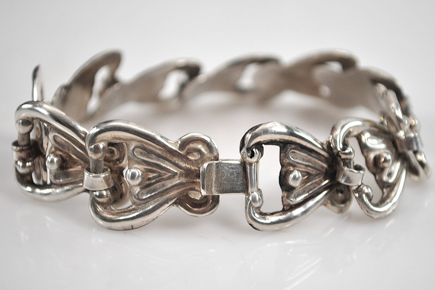 Old Mexico Sterling Silver Link Bracelet