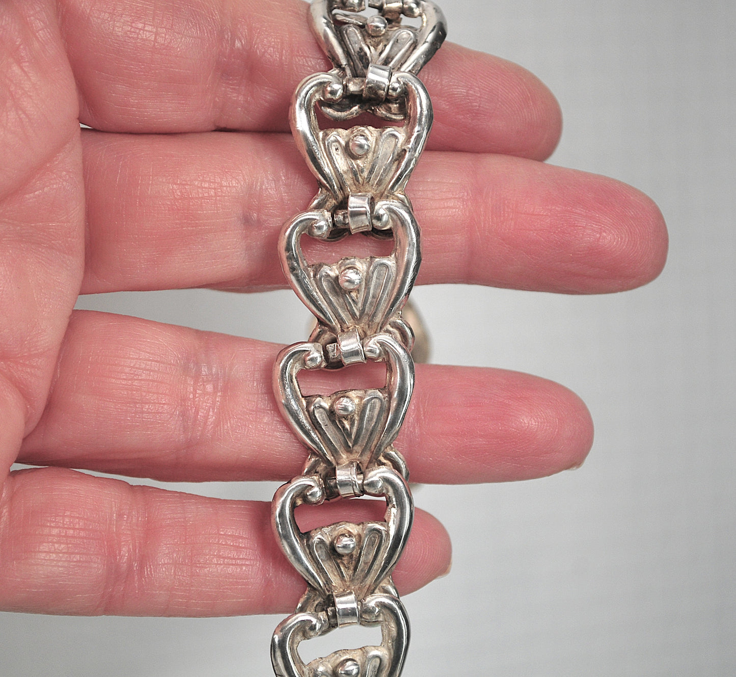 Old Mexico Sterling Silver Link Bracelet