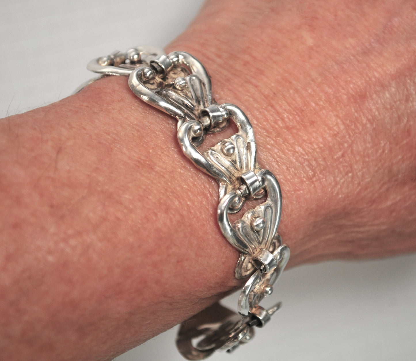Old Mexico Sterling Silver Link Bracelet