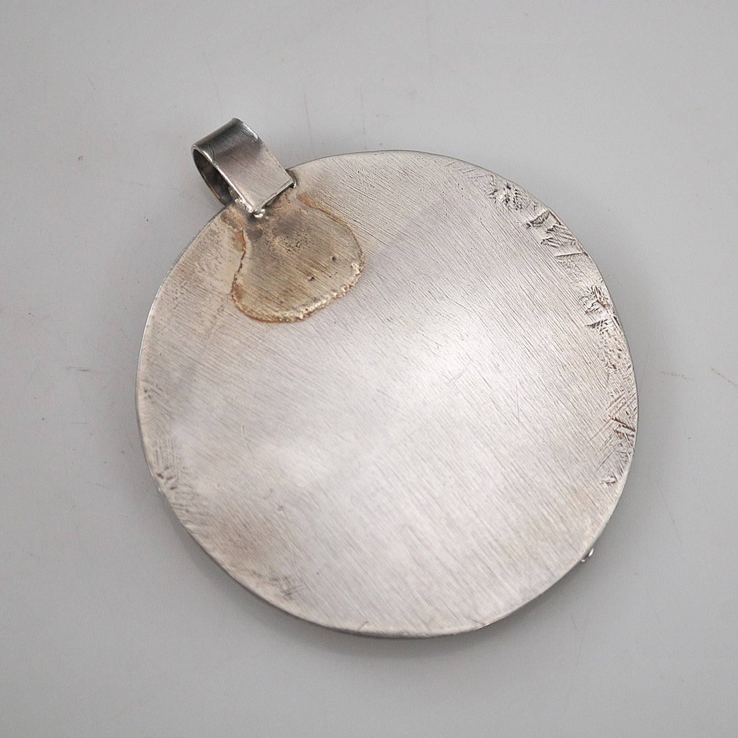 Vintage Navajo Sterling Leaf Pendant