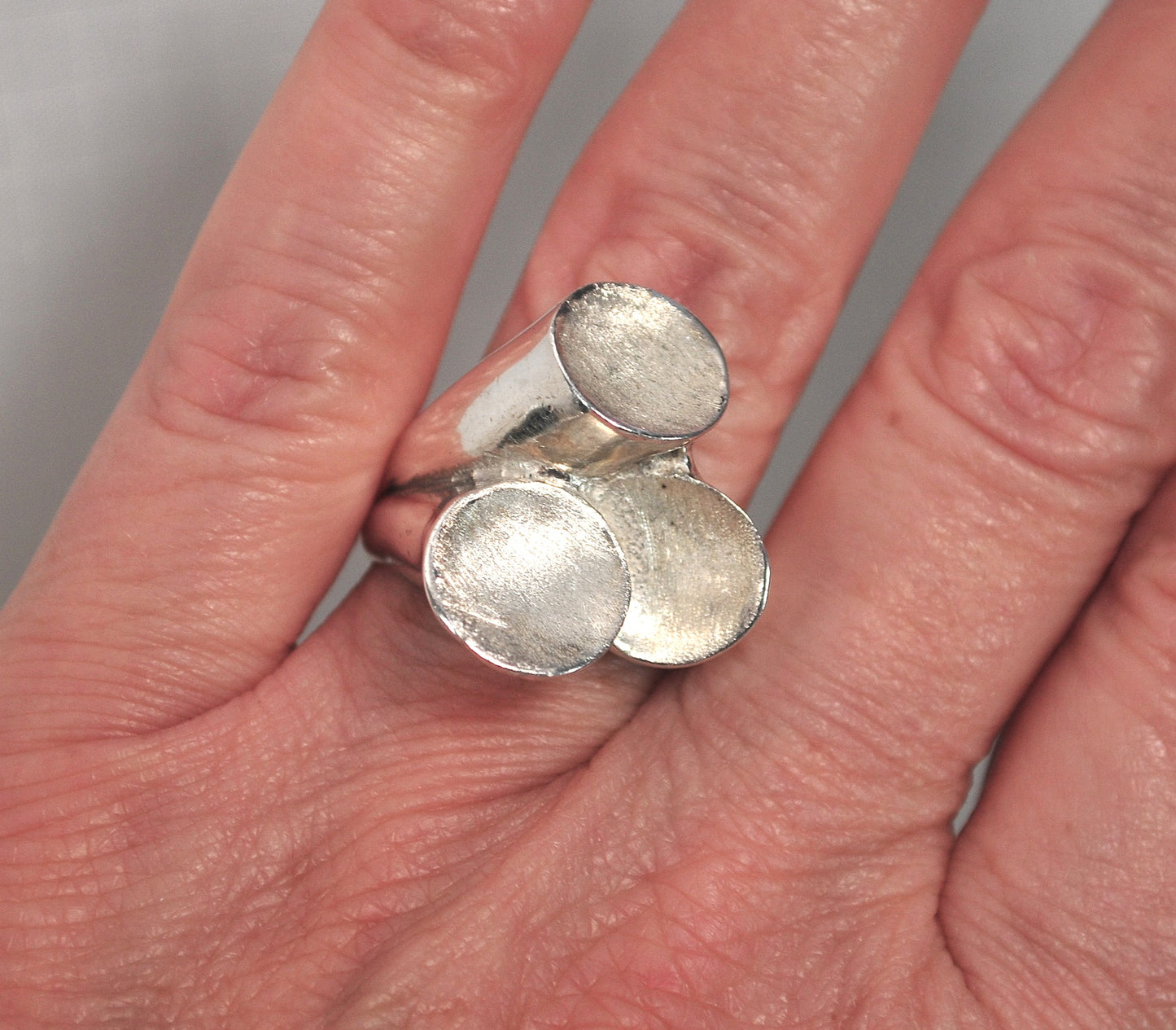 Israel Handmade Sterling Silver Modernist Ring