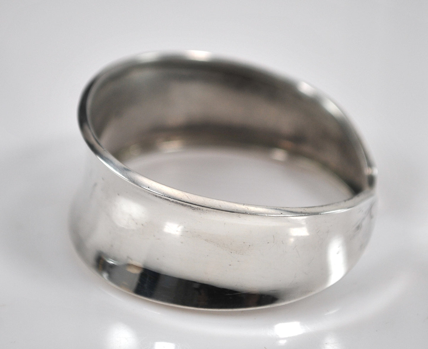 Wide 925 Mexico CII Sterling Silver Cuff Bracelet