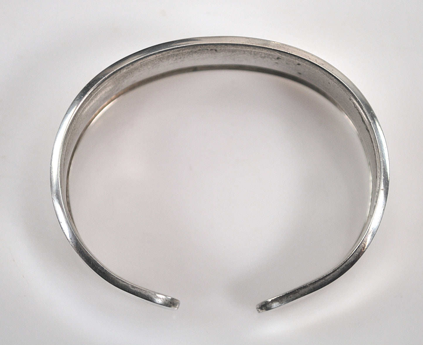 Wide 925 Mexico CII Sterling Silver Cuff Bracelet