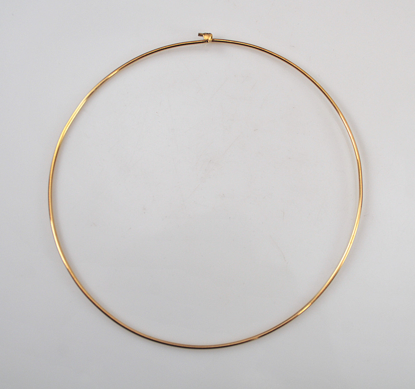 Signed Gold Filled Wire Collar Choker Necklace