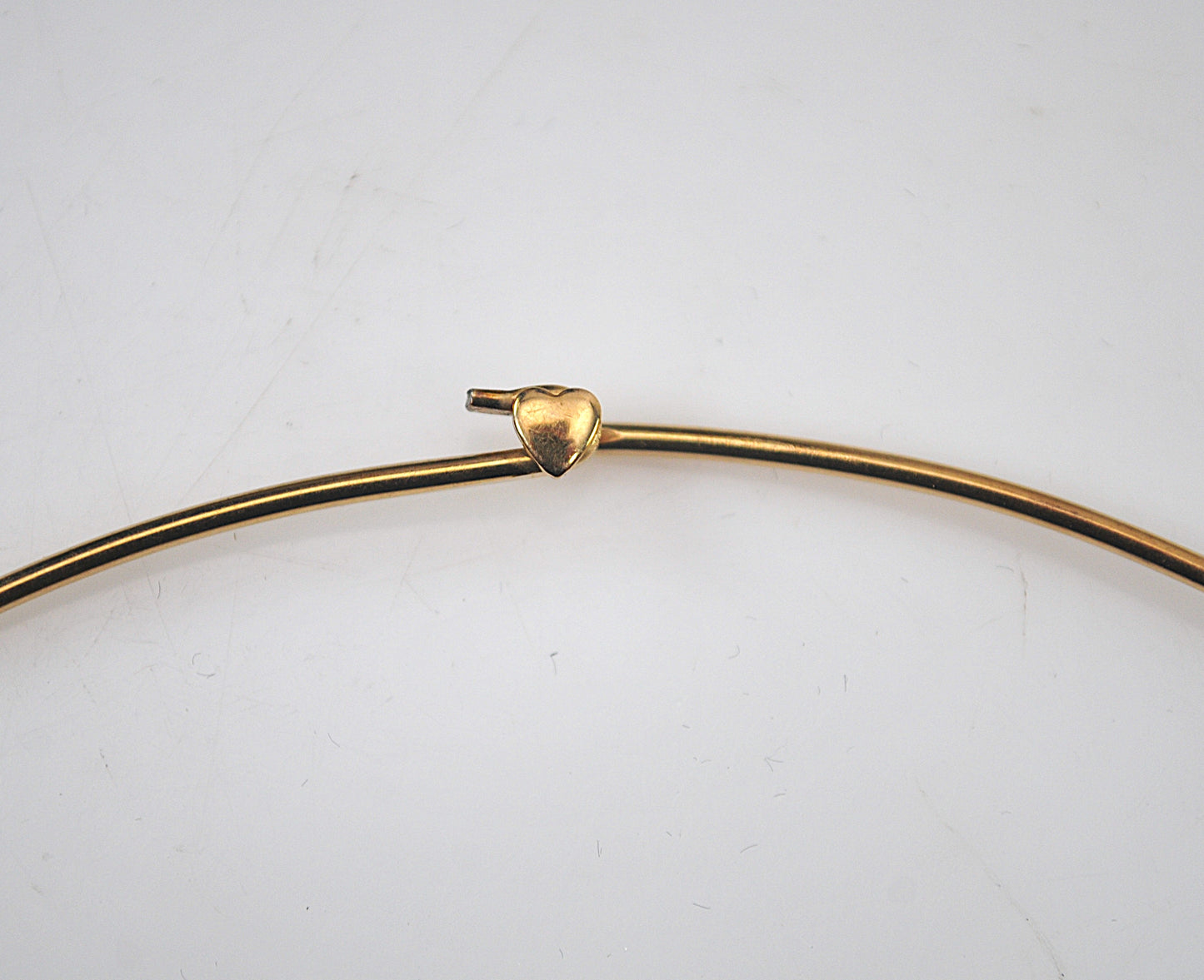 Signed Gold Filled Wire Collar Choker Necklace