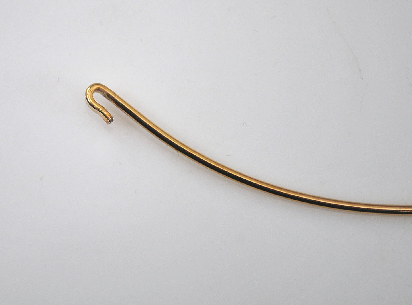 Signed Gold Filled Wire Collar Choker Necklace