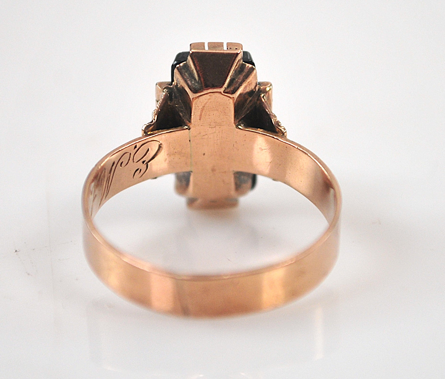 Antique Victorian Gold Hardstone Cameo Ring