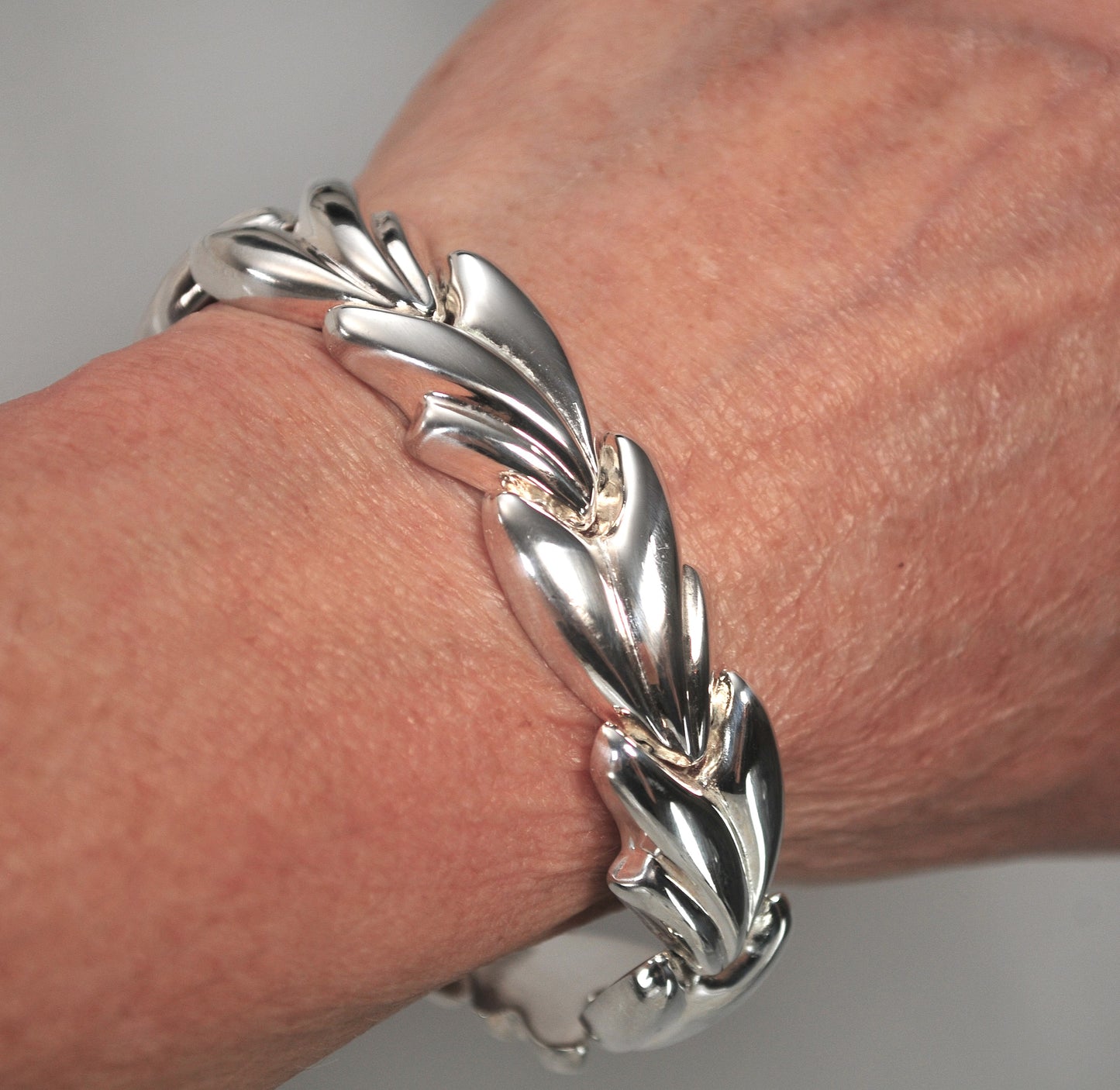 Milor 925 Italy Puffed Link Bracelet