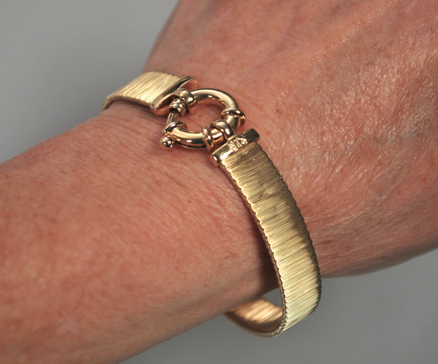 Designer 925 Italy Gold over Sterling Bracelet